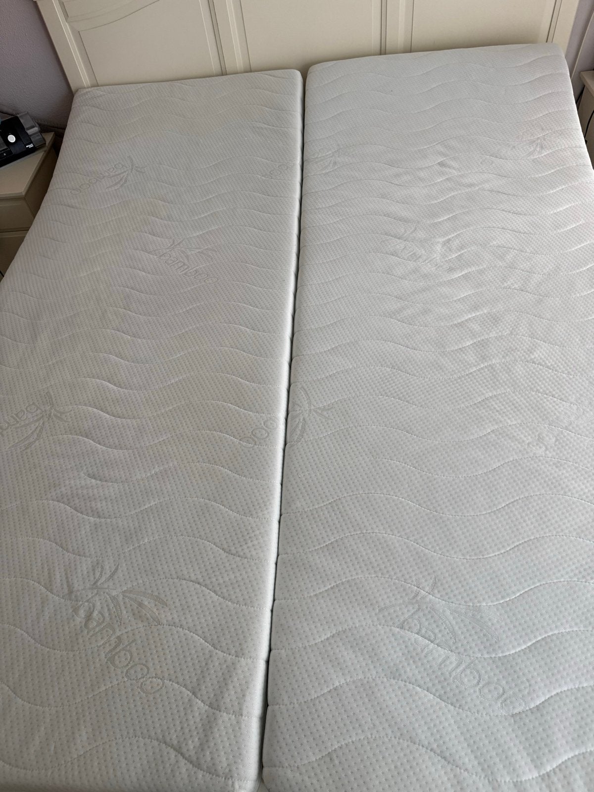 2x Topmatras Bamboo 80x200 -, Ophalen, Eenpersoons, Zo goed als nieuw, 80 cm