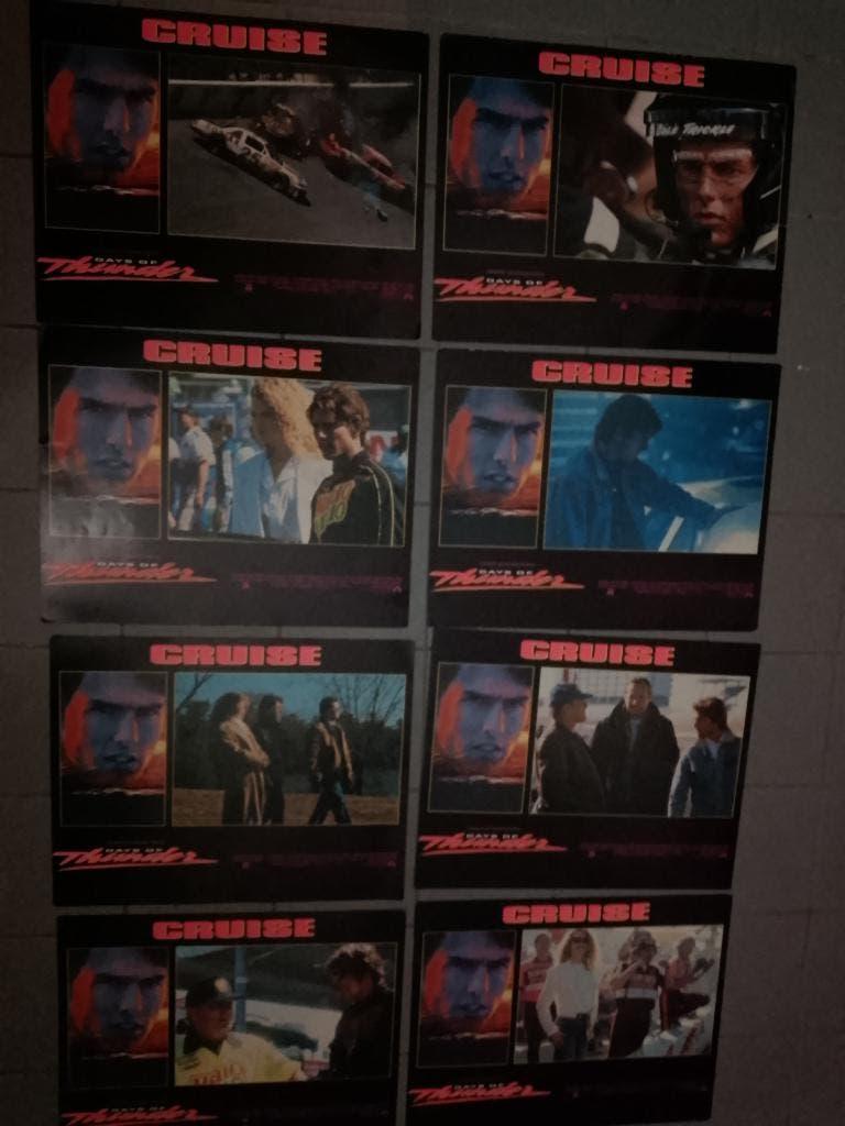 Originele Lobbycards Days of Thunder 1990 Complete set van 8, Rechthoekig Liggend, Ophalen of Verzenden, Zo goed als nieuw, A1 t/m A3