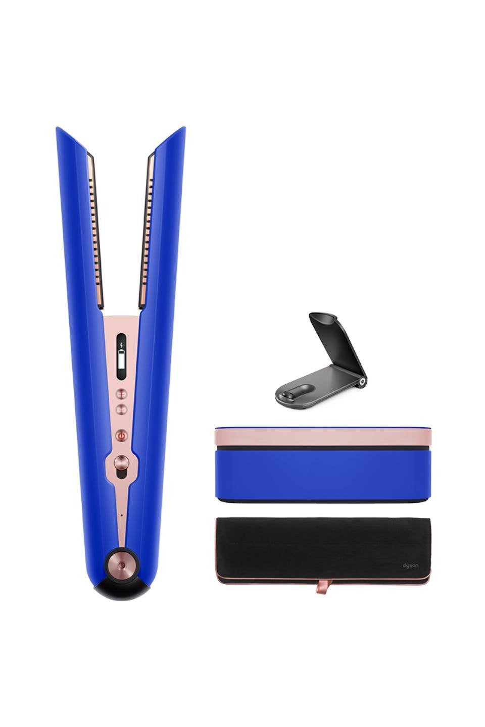 Dyson Corrale️ draadloze stijltang (Blauw/Blush), Ophalen of Verzenden, Zo goed als nieuw, Krultang of Stijltang