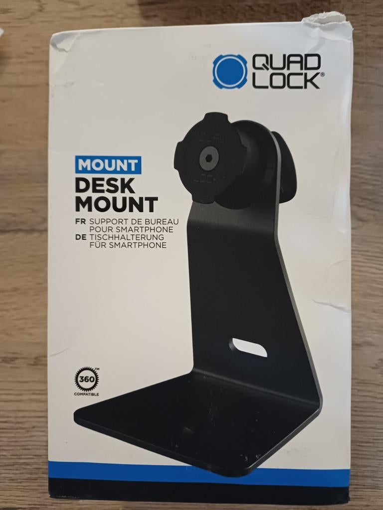 Quad Lock Desk Mount - Bureauhouder voor Smartphone, Telecommunicatie, Telefoonhouders, Ophalen, Nieuw, Auto