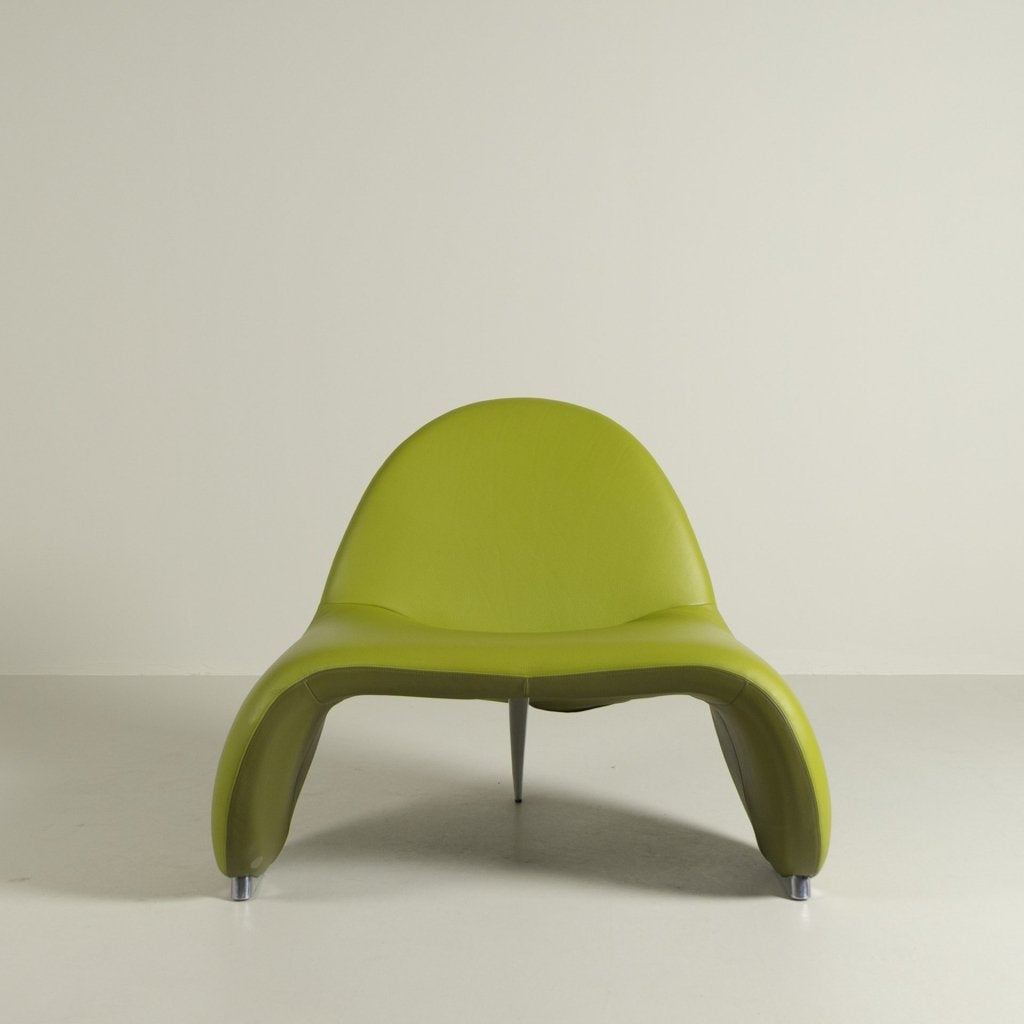 Leolux Sella Fauteuil Groen Leer, Leolux, Niet ingevuld, Niet ingevuld