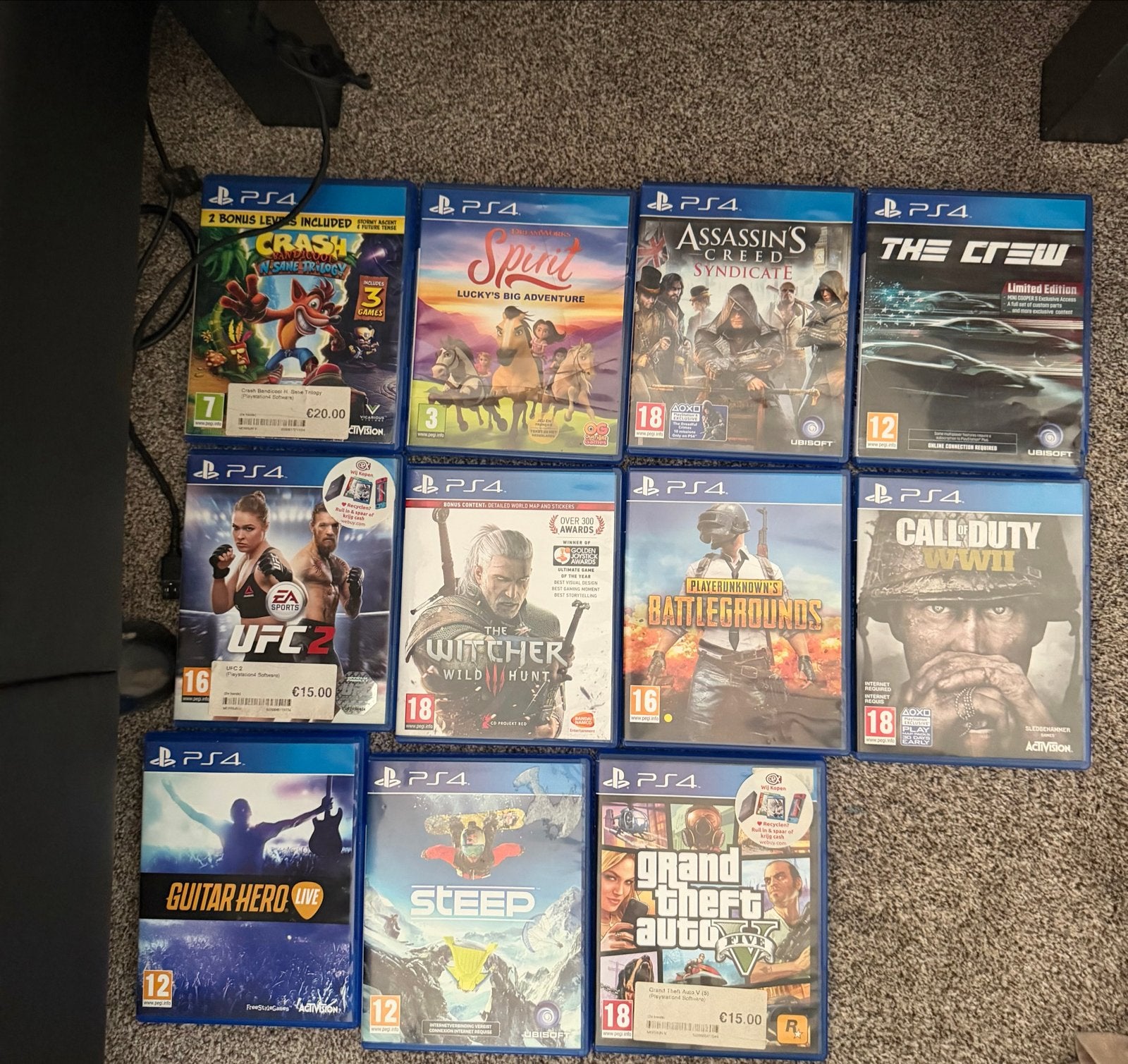 PlayStation 4 met games en kabel (zonder controller), Spelcomputers en Games, Spelcomputers | Sony PlayStation 4, Ophalen of Verzenden