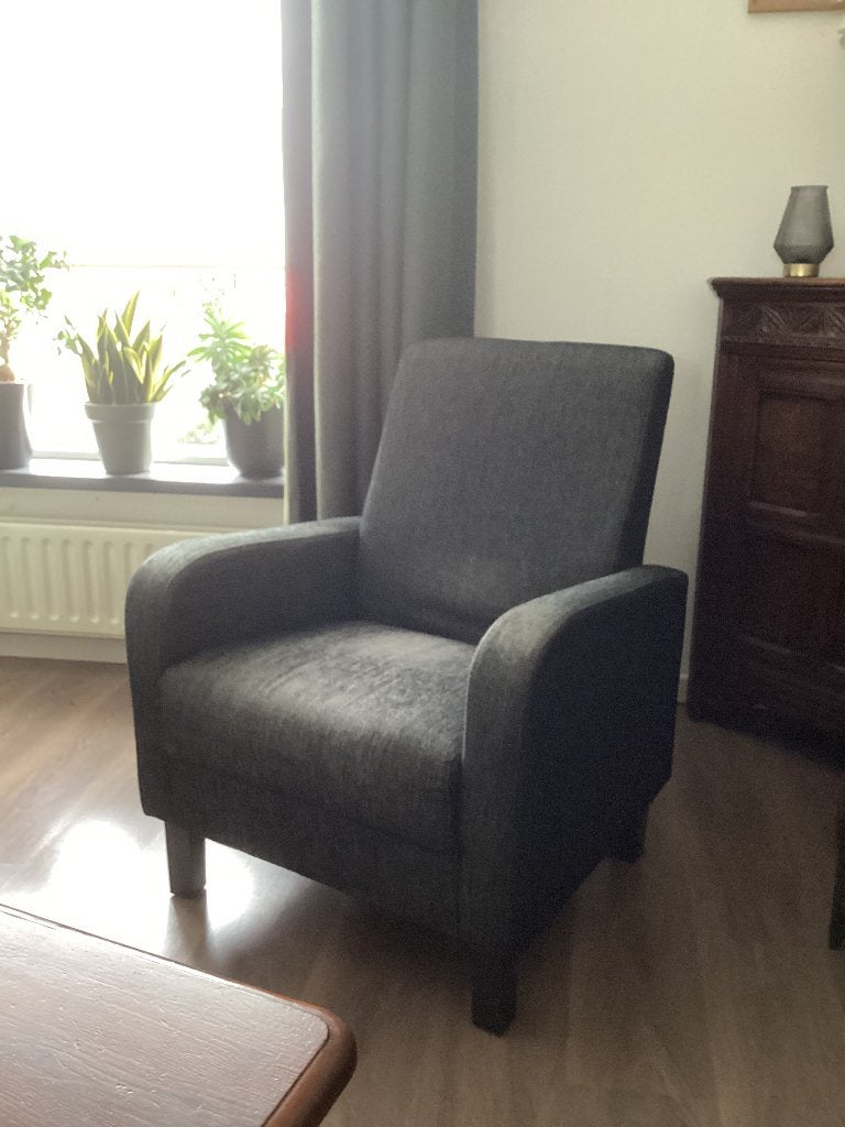 2 Fauteuils, Ophalen, Gebruikt, Minder dan 75 cm, Stof