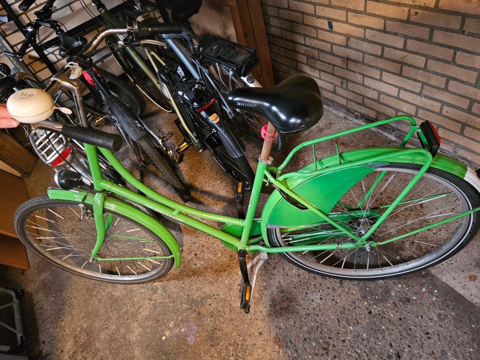 Groene fiets, gebruikt maar functioneel, Fietsen en Brommers, Fietsen | Dames | Damesfietsen, Ophalen, Gebruikt, Overige merken