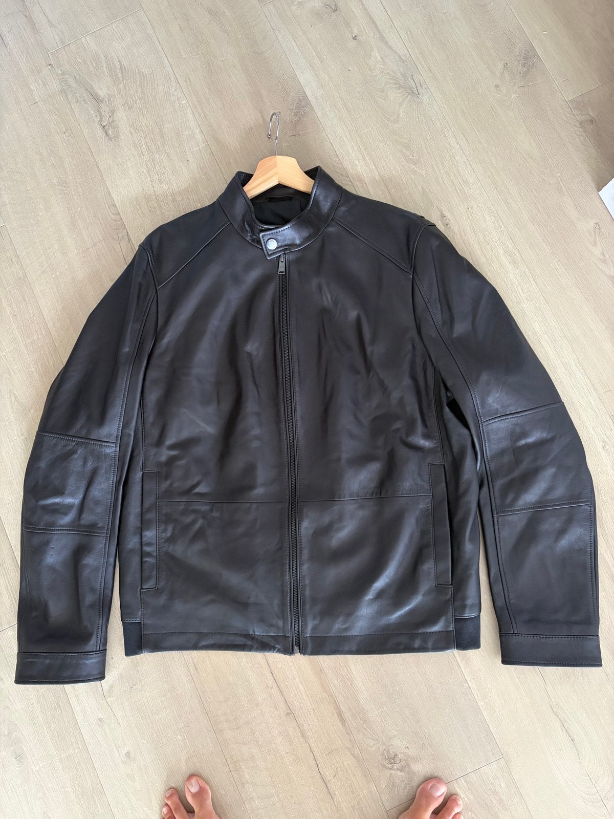 Boss echt leren jas - Nooit gedragen, zo goed als nieuw, Ophalen of Verzenden, Zo goed als nieuw, Maat 56/58 (XL), Zwart