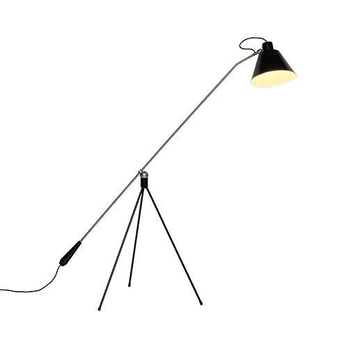 Originele vintage fifties Artiforte magneto design vloerlamp, Ophalen, Gebruikt, E27 (groot), Metaal