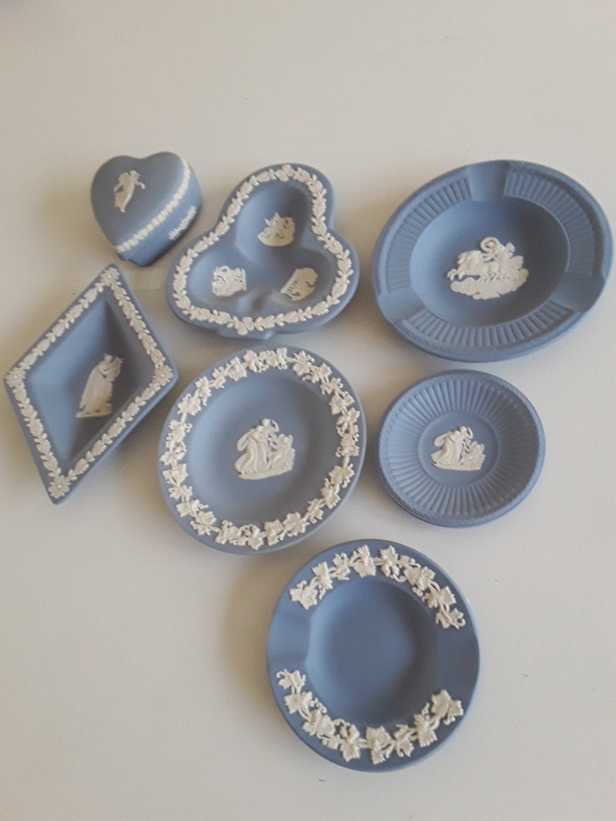 Wedgwood jasperware blauw wit, Antiek en Kunst, Ophalen