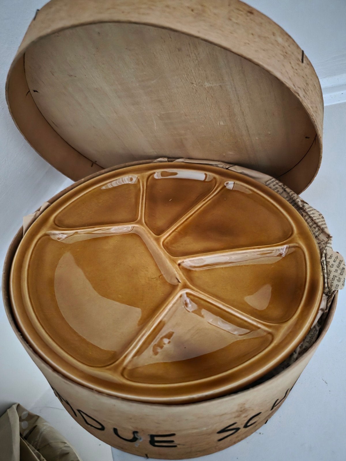 Vintage Gien borden 6 x top staat, Ophalen of Verzenden, Zo goed als nieuw, Bord(en), Overige stijlen