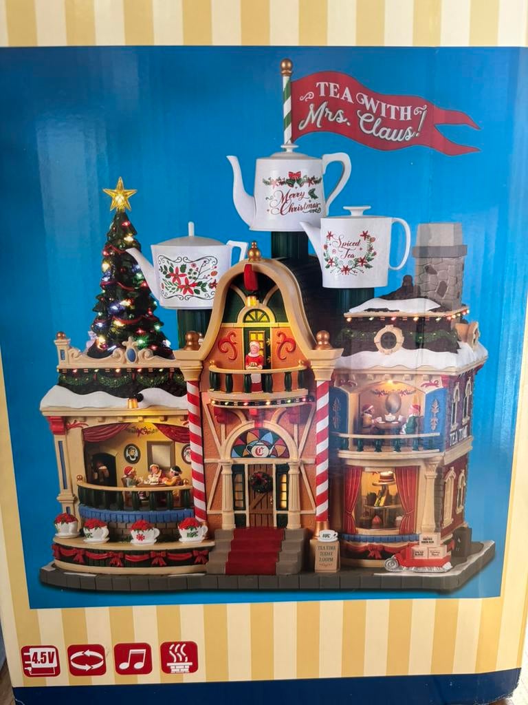 Lemax tea with mrs claus, Diversen, Kerst, Ophalen of Verzenden, Zo goed als nieuw