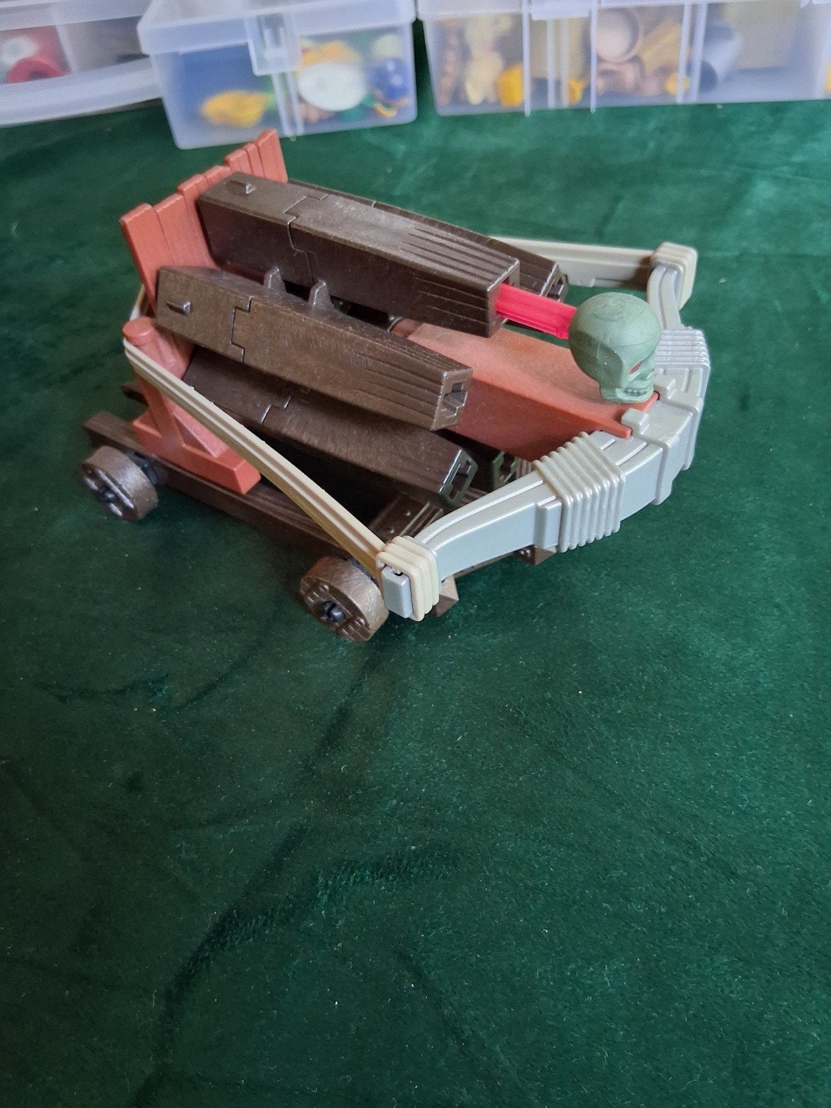 Vintage playmobil katapult met projectielen - ridders, Ophalen of Verzenden, Gebruikt, Jongen of Meisje