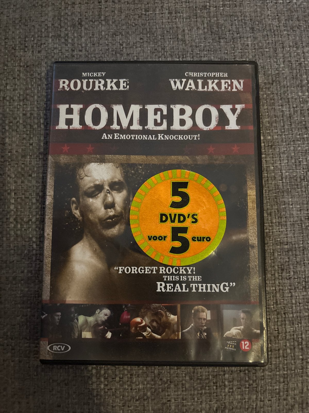 Homeboy DVD - Mickey Rourke & Christopher Walken, Vanaf 12 jaar, Ophalen of Verzenden, Gebruikt