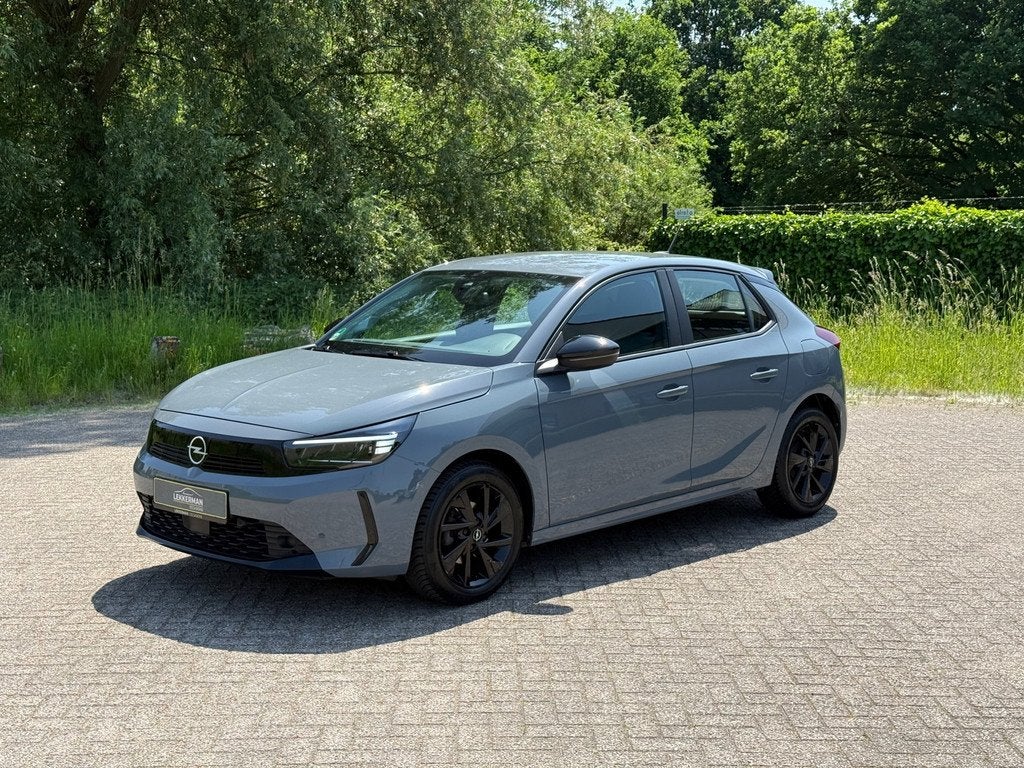 Opel Corsa 1.2 GS CAMERA I PDC I CLIMA I UNIEKE KLEUR I LED, Auto's, Voorwielaandrijving, Stof, Gebruikt, Zwart