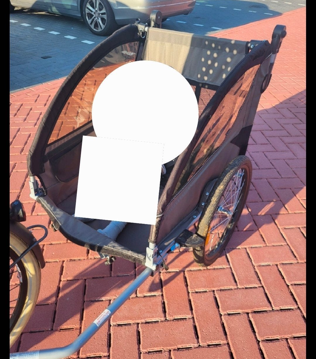 Kesser 2-in-1 Fietskar & Buggy - Inclusief Regenhoes, Gebruikt, Combiwagen, Duowagen, Ophalen
