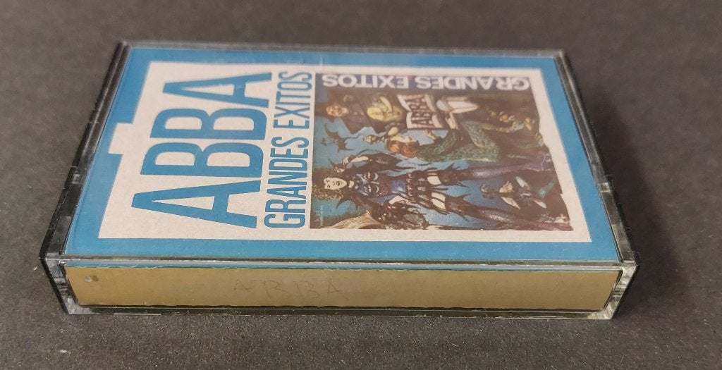 MISDRUK : ABBA CASSETTE Grandes Exitos 1 - Spanje 1980, Gebruikt, ABBA, 1 bandje, Ophalen of Verzenden