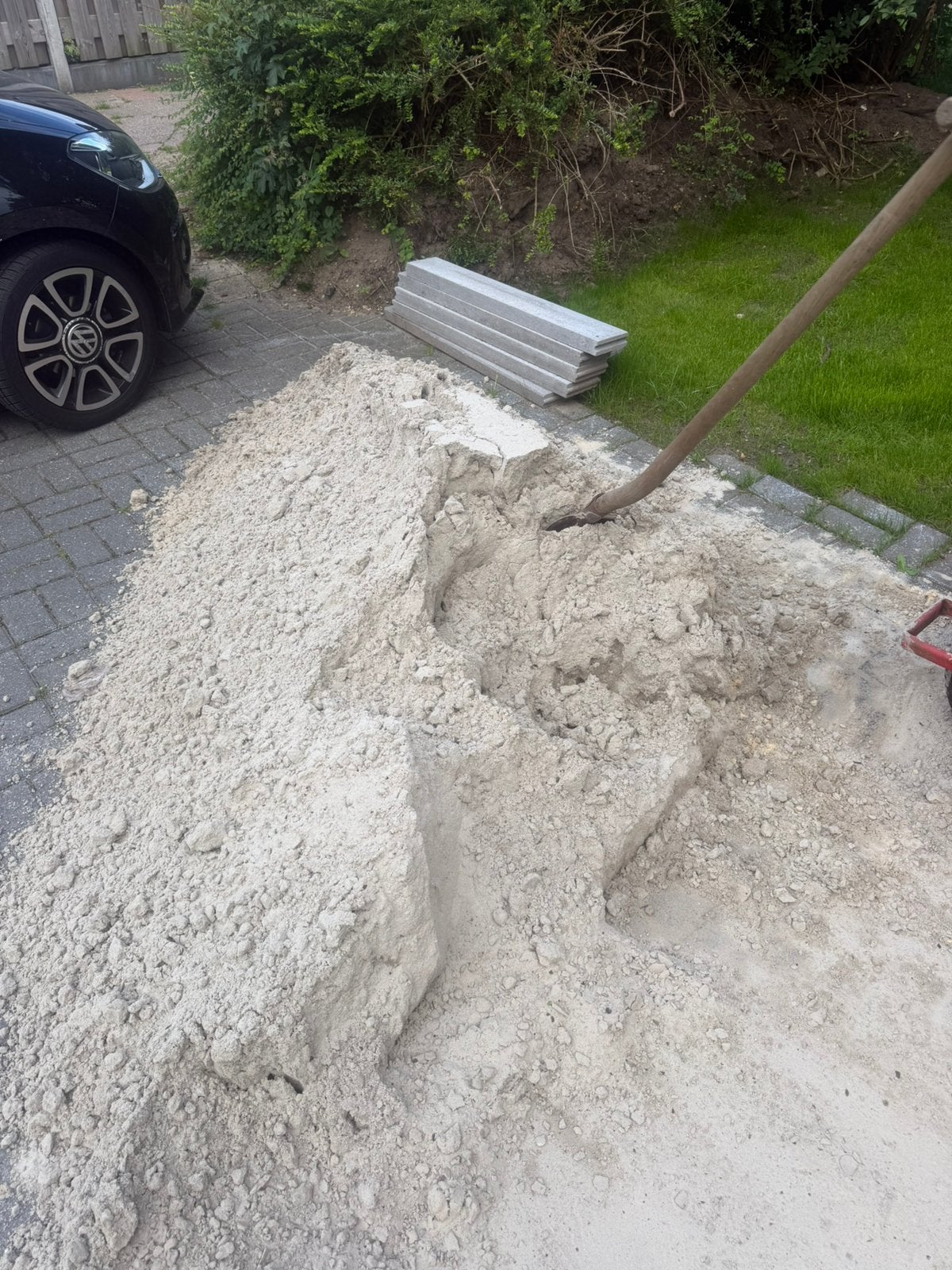 Halve kuub geel zand gratis, Tuin en Terras, Ophalen of Verzenden, Zo goed als nieuw, Ophoogzand
