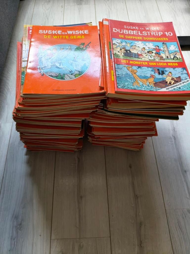 Ca. 200 Suske en Wiske stripboeken - Geen dubbele, Meerdere stripboeken, Ophalen, Gelezen