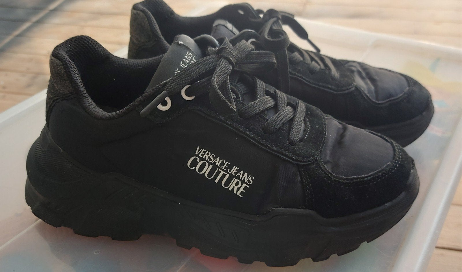versace couture sneakers maat 37 black, Kleding | Dames, Zwart, Nieuw, Ophalen of Verzenden, Sneakers of Gympen