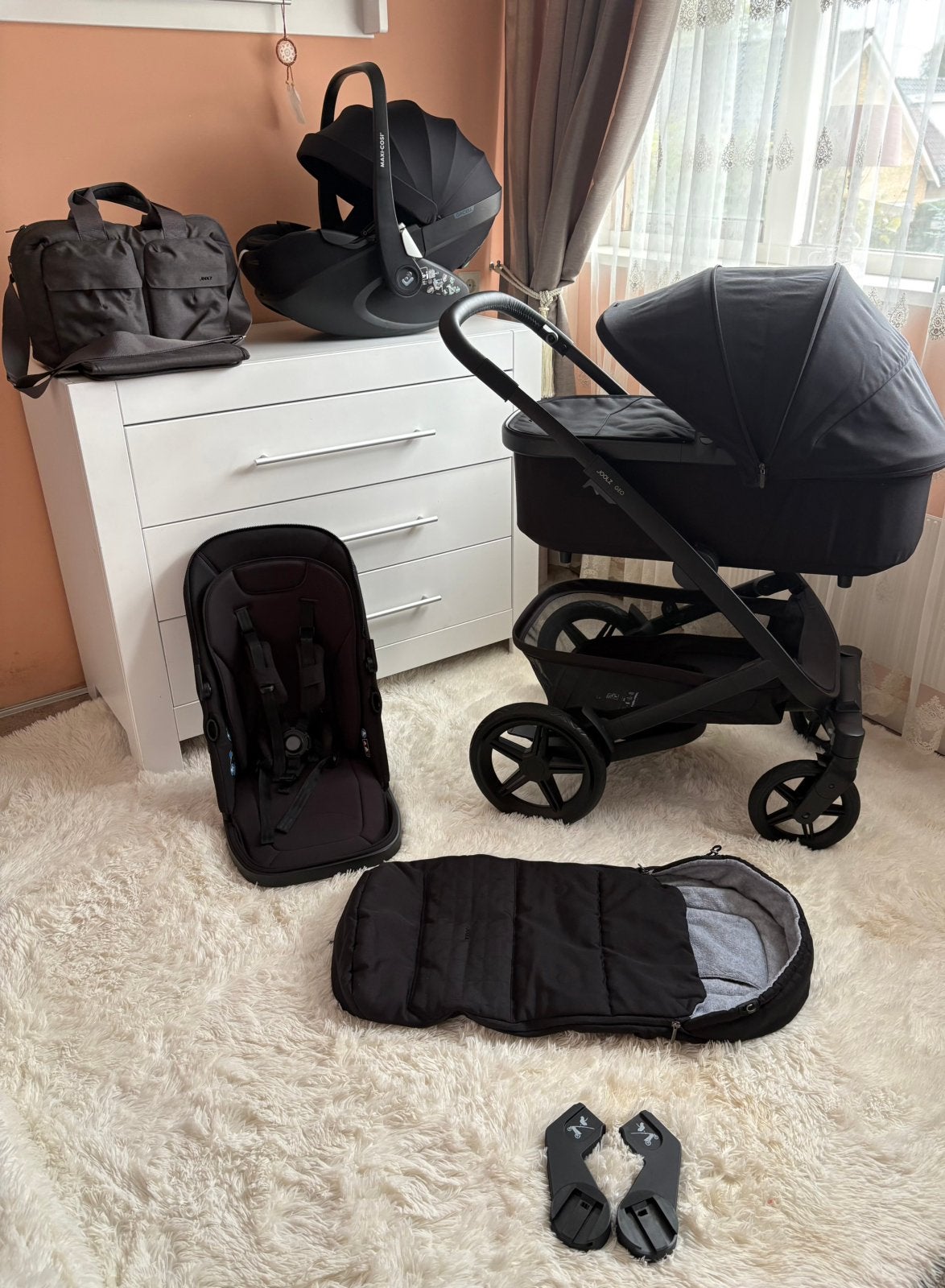 Joolz Geo 3 als nieuw 8mnd oud Maxi Cosi Pebble Pro2 + Acc., Zo goed als nieuw, Met autostoeltje, Ophalen, Kinderwagen