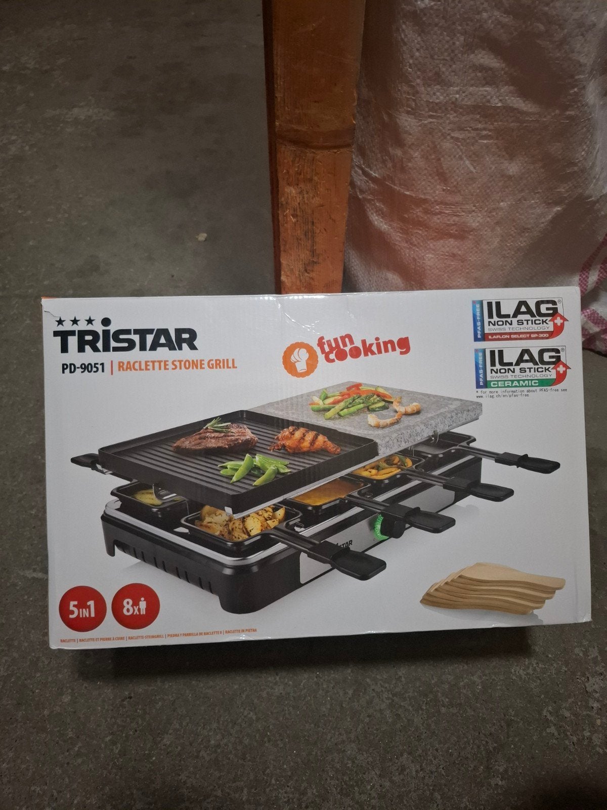 Tristar PD-9051 Raclette Stone Grill - Zo goed als nieuw, Ophalen of Verzenden, Zo goed als nieuw