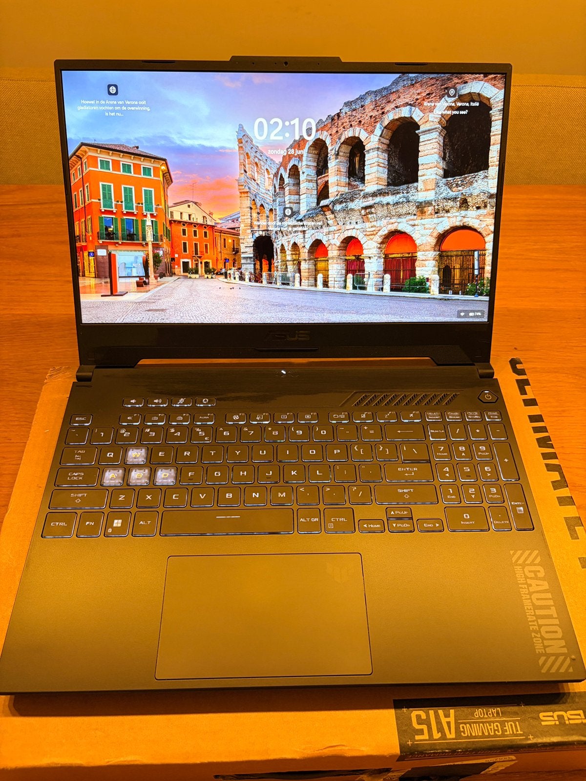 Asus TUF Gaming A15 laptop 32GB 2TB RTX 4070 Windows 11 pro, 15 inch, Ophalen of Verzenden, Zo goed als nieuw, Gaming
