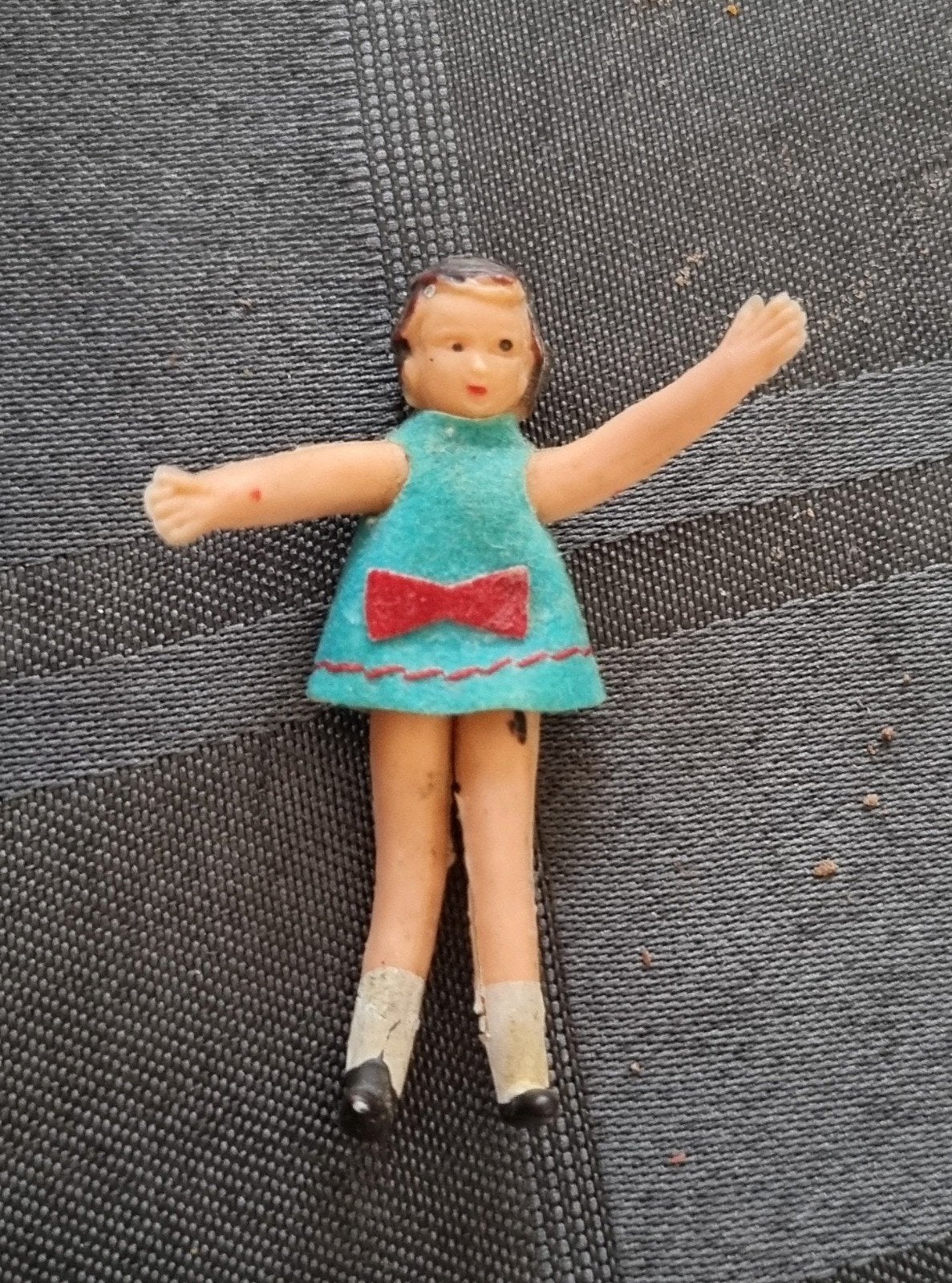 Vintage poppenhuis figuur popje van Lundby meisje, Verzamelen, Ophalen of Verzenden, Gebruikt, Pop