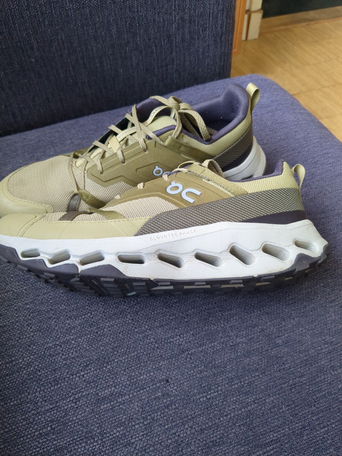 On Cloudhorizon dames trail loopschoenen 41 olijfgroen, On, Zo goed als nieuw, Groen, Wandelschoenen