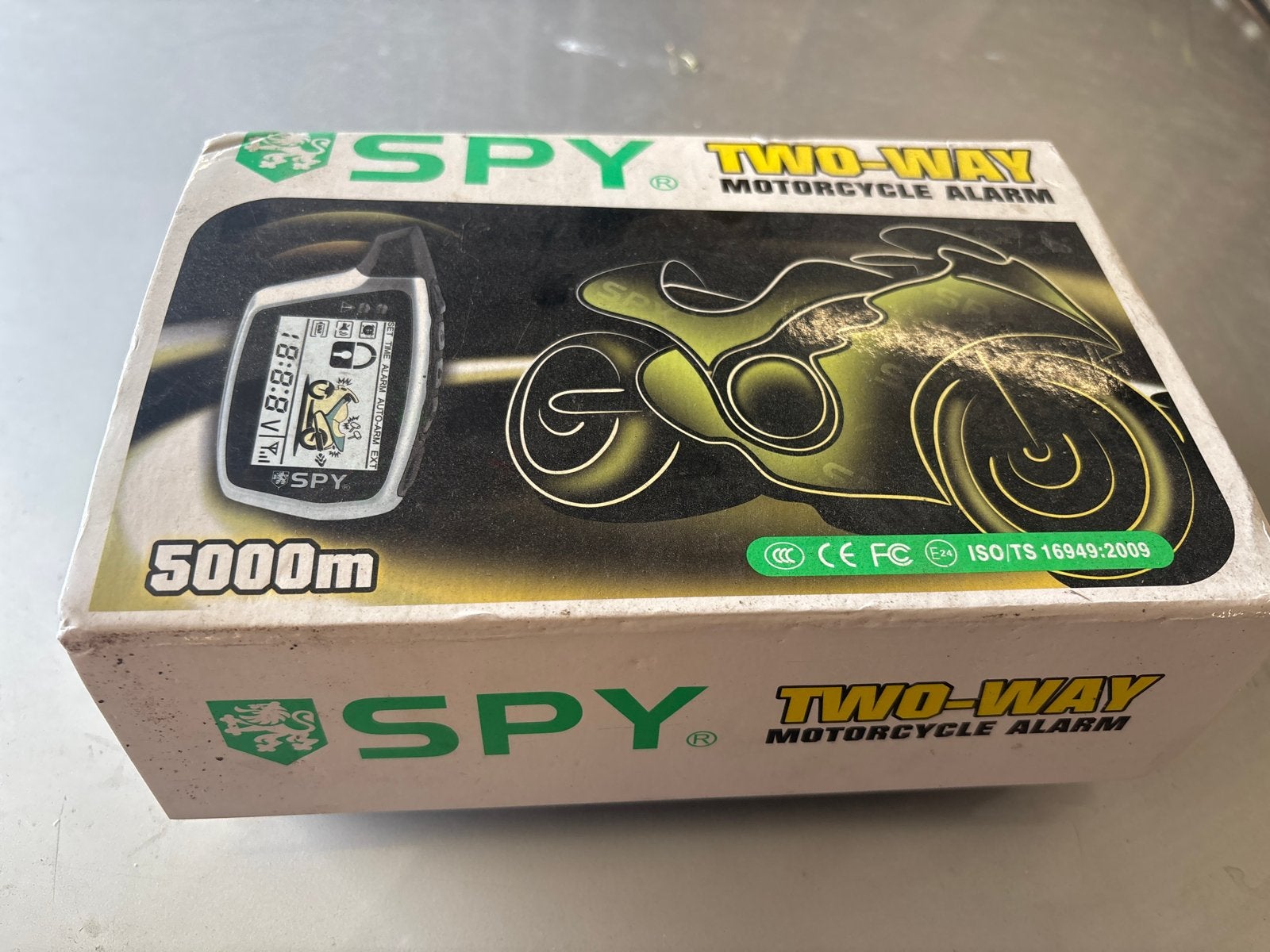 SPY Two-Way Motorfiets Alarm - Schuurvondst, Ophalen, Gebruikt