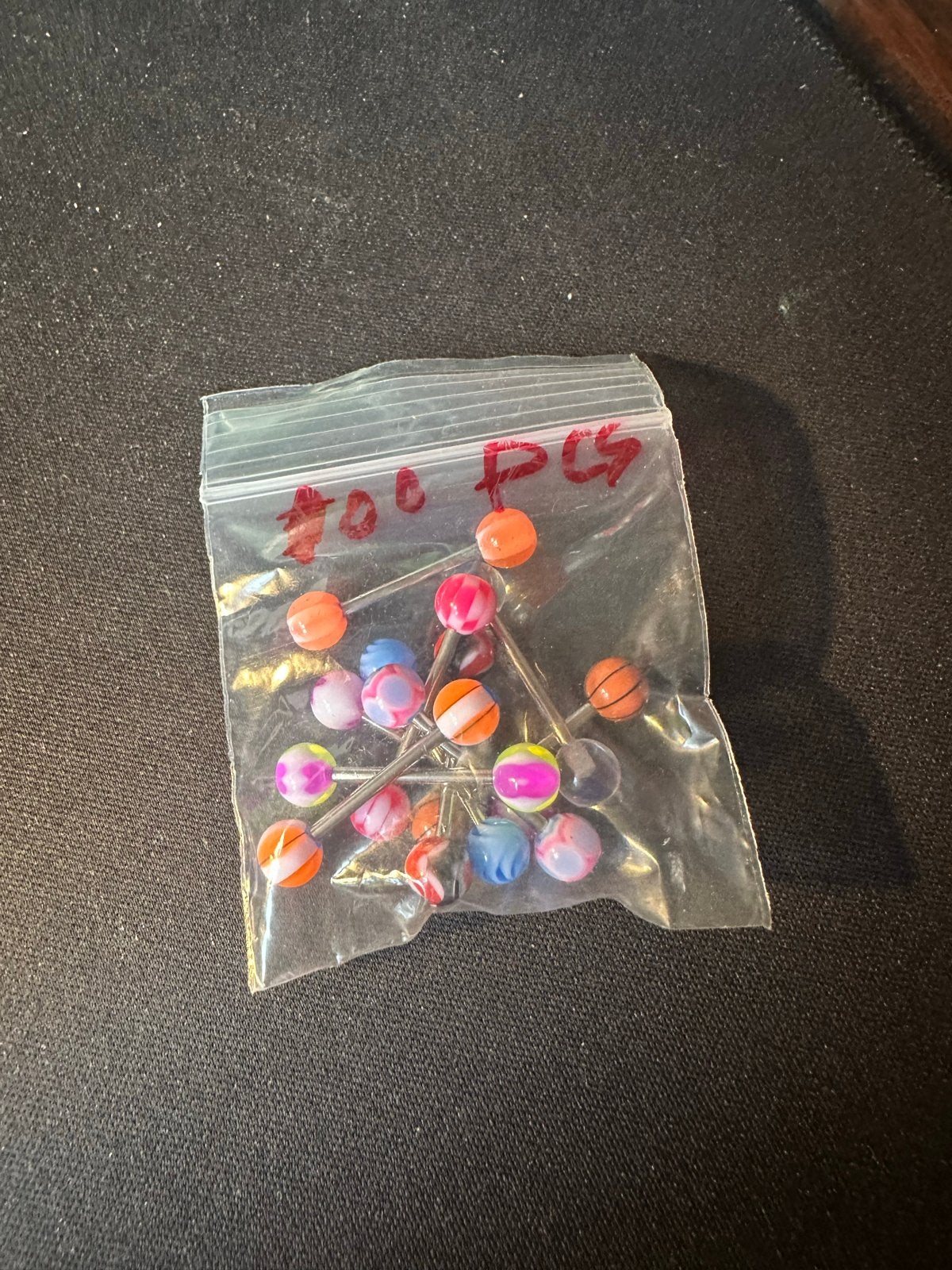 Zakje vol met nieuwe piercings, Ophalen of Verzenden, Nieuw, Overige materialen, Overige typen