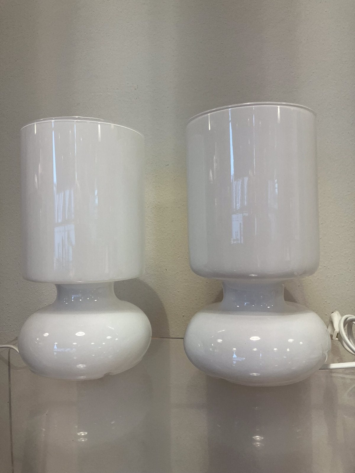 2 witte lykta lampen van ikea., Ophalen of Verzenden, Zo goed als nieuw