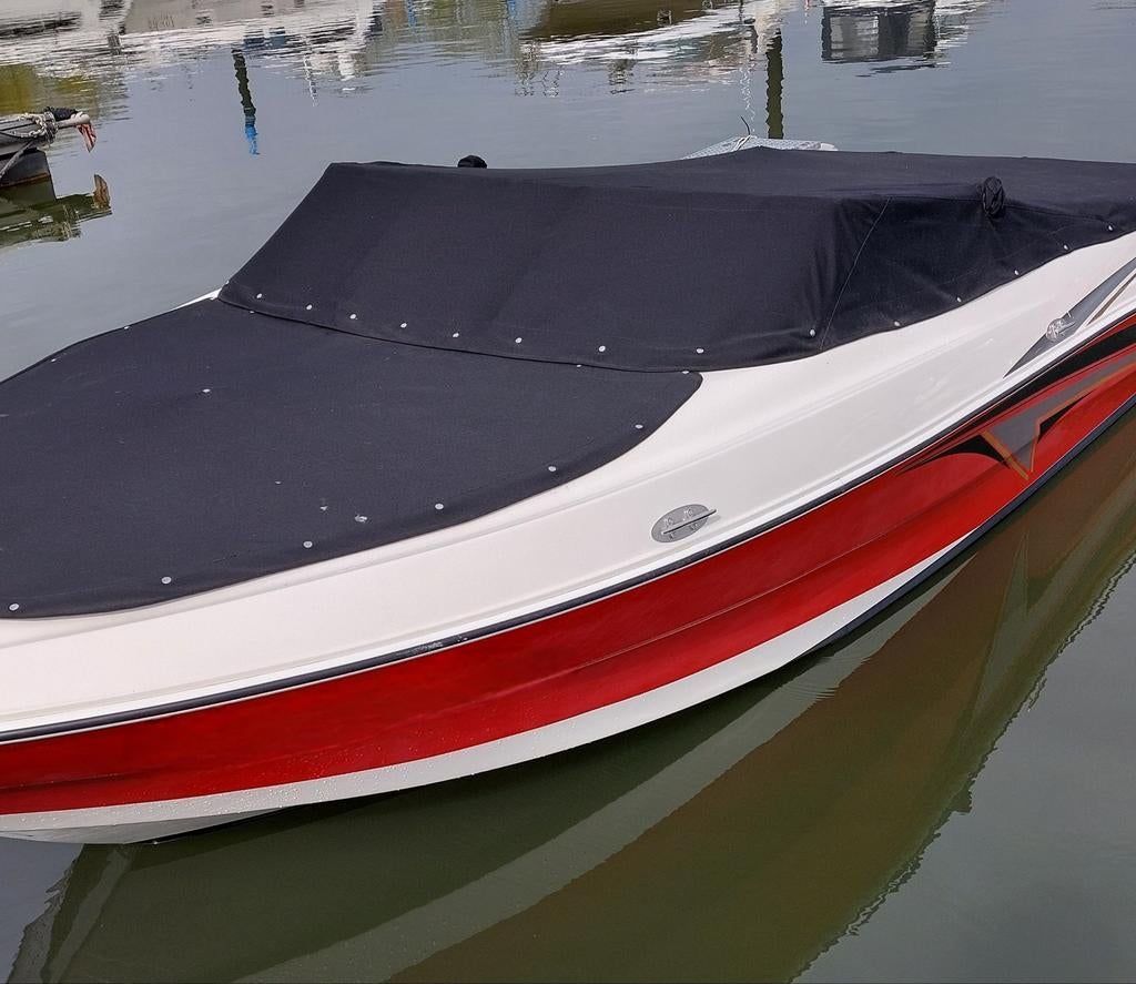 Mooie speedboot met Kalf dubbelasser trailer, Ophalen, Gebruikt, Binnenboordmotor, 120 tot 200 pk