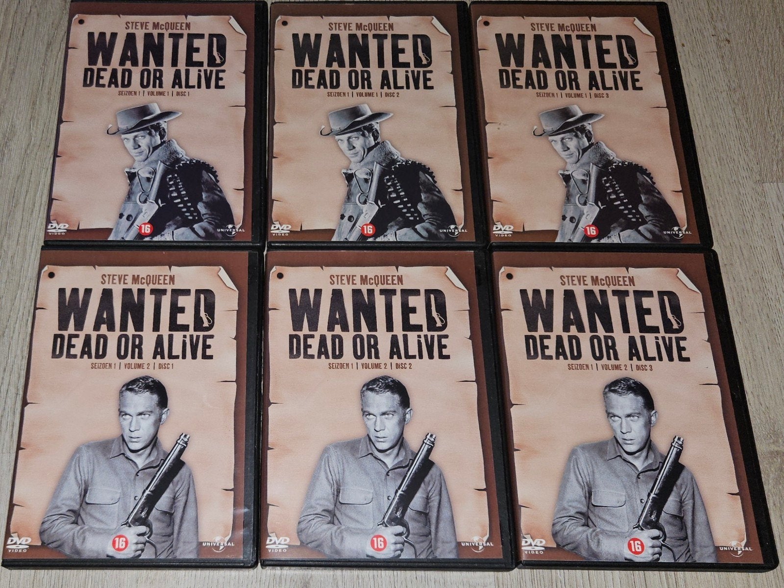 Wanted Dead or Alive - Seizoen 1 (6 DVD's), Vanaf 16 jaar, Ophalen of Verzenden, Gebruikt