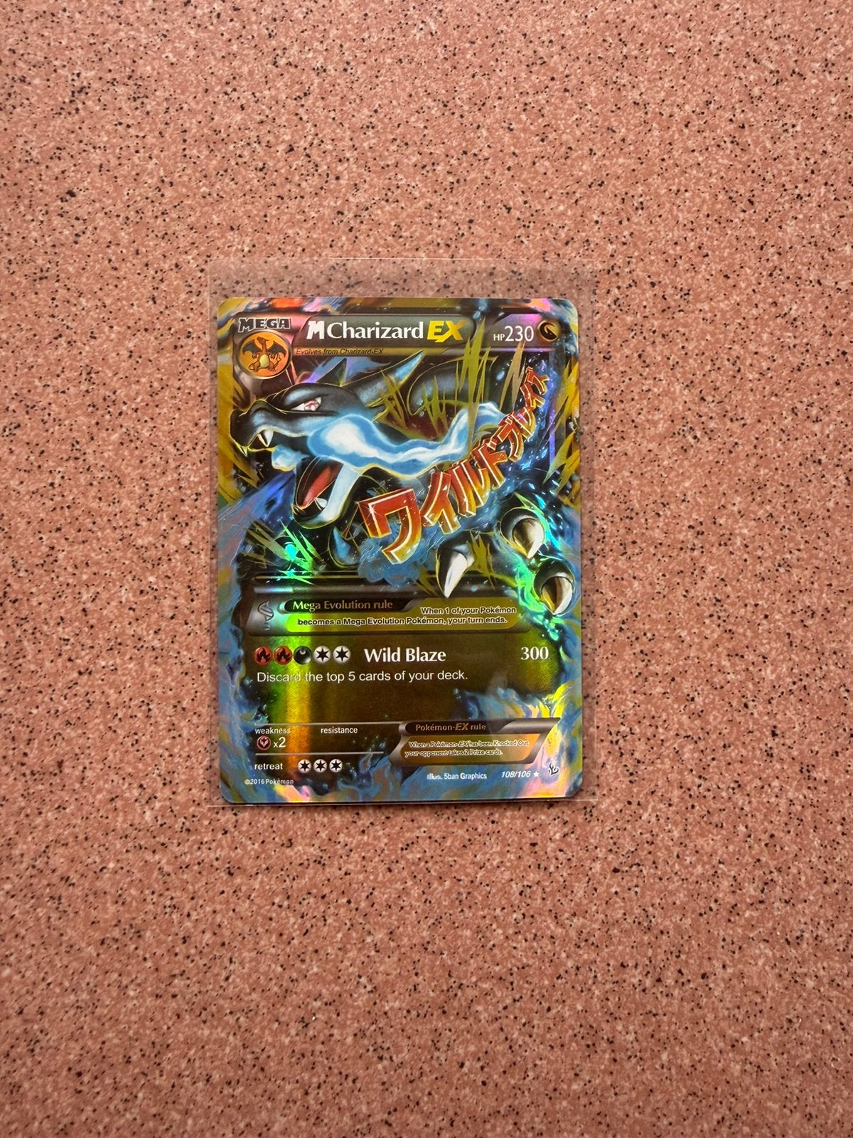 M Charizard EX 108/106 Flashfire NM zeldzaam pokemon kaart, Ophalen of Verzenden, Zo goed als nieuw