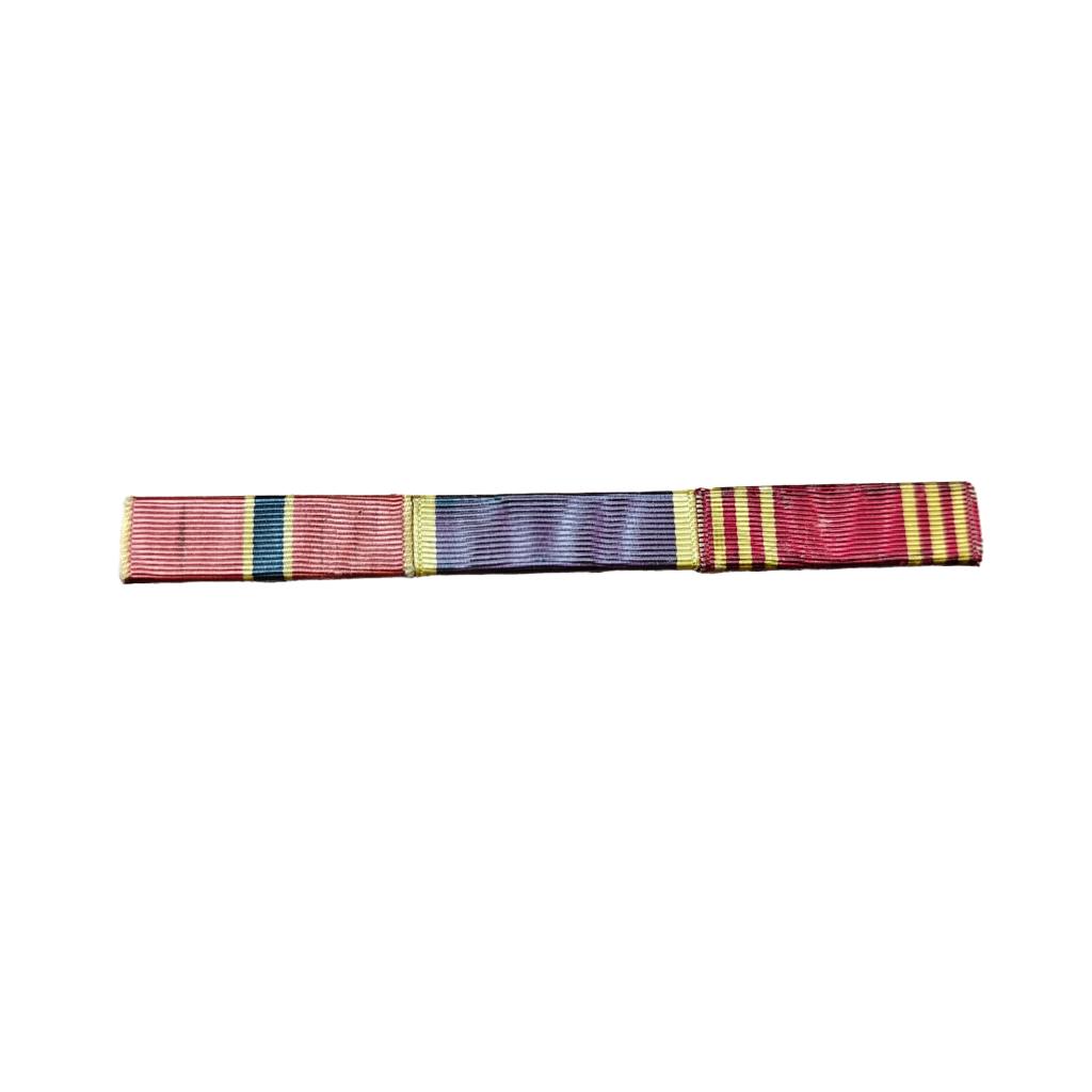 WWII US Ribbon Bar Bronze Star, Purple Heart, Good Conduct, Ophalen of Verzenden, Amerika, Embleem of Badge