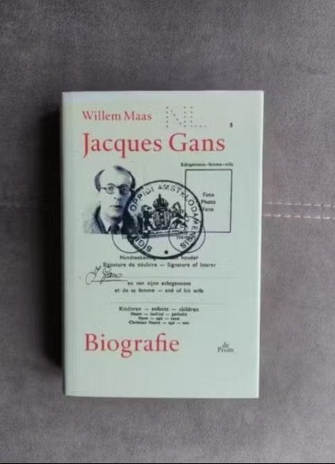 Jacques Gans door Willem Maas (Gesigneerd), Boeken, Overige, Ophalen of Verzenden, Zo goed als nieuw, Willem Maas