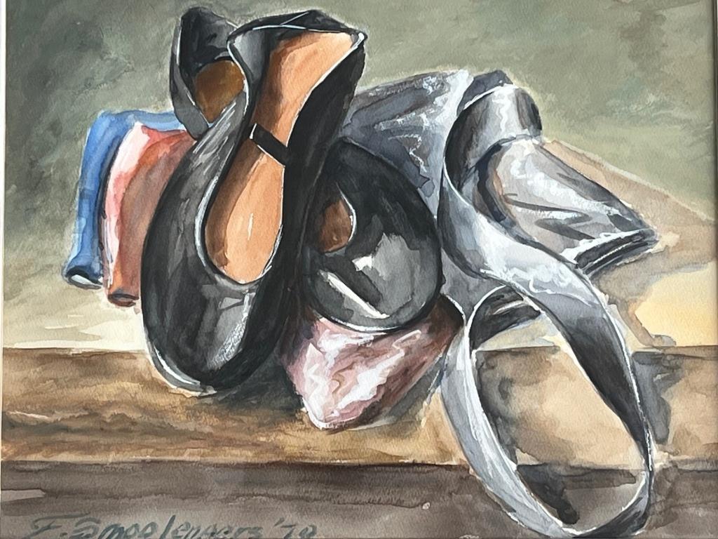 Fred Smoolenaers, stilleven met balletschoenen, Antiek en Kunst, Ophalen