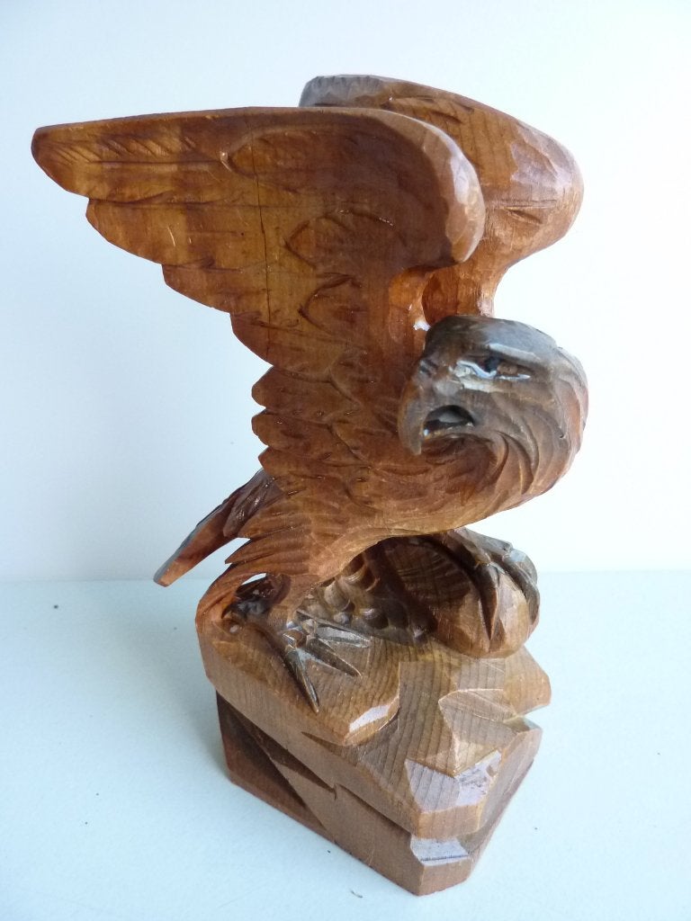 Houten adelaar, Ophalen of Verzenden, Hout, Minder dan 20 cm