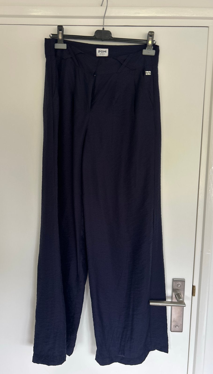 POM Amsterdam donkerblauwe pantalon maat 36, Kleding | Dames, Blauw, Ophalen of Verzenden, Zo goed als nieuw, Maat 36 (S)