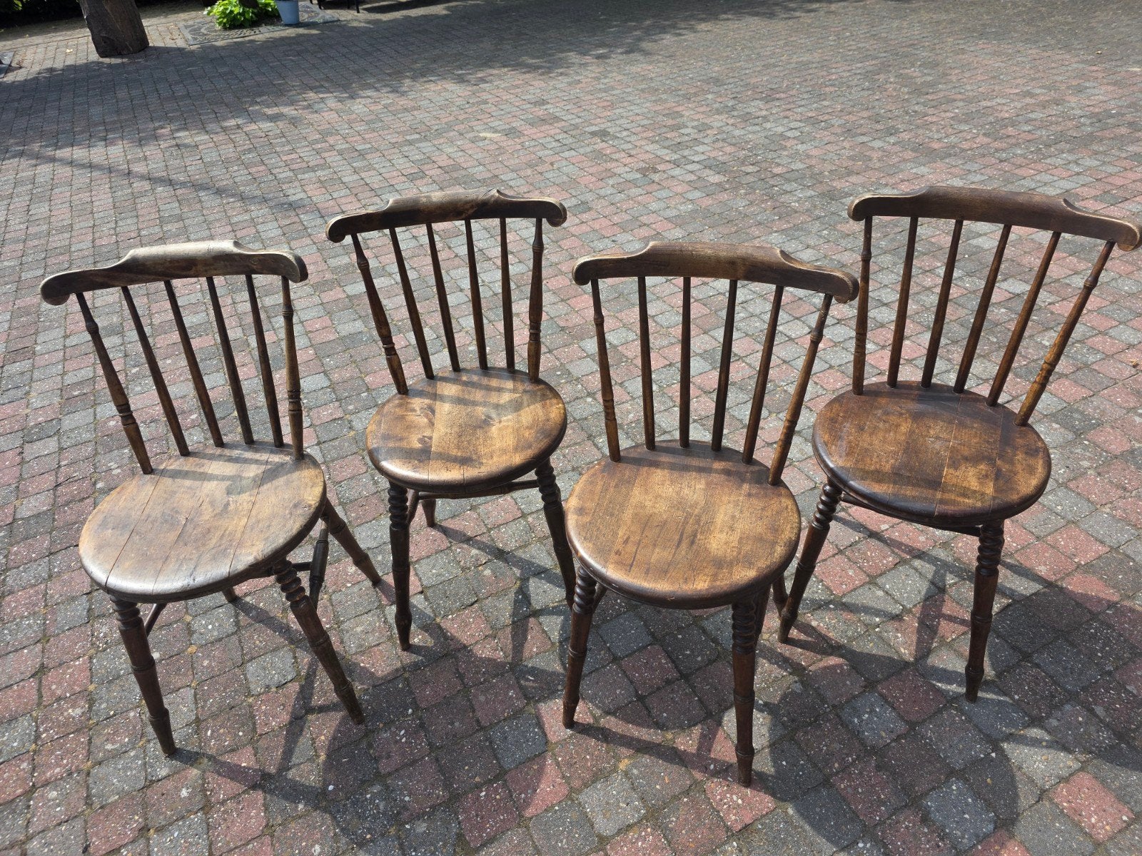 Antieke stoeltjes ( 4 stuks), Huis en Inrichting, Ophalen, 60 tot 90 cm