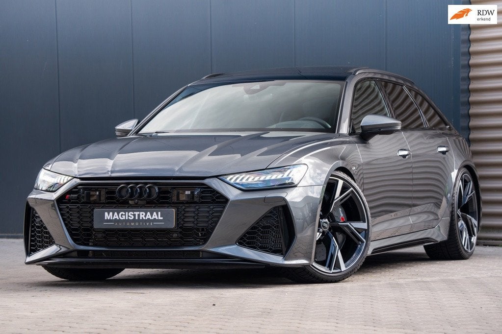 Audi RS 6 TFSI quattro Dynamic+ | Org NL | Keramisch | B&O |, Auto's, Automaat, Dealer onderhouden, Gebruikt, Adaptive Cruise Control