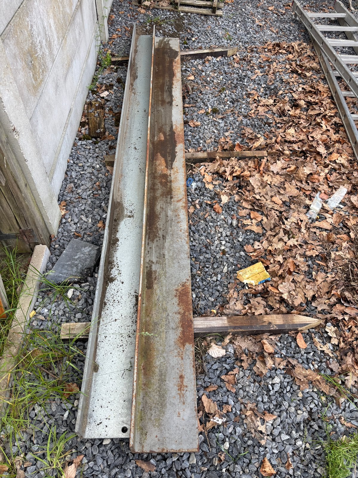 2x hoeklijn 2.85m, Doe-het-zelf en Verbouw, Ophalen, Nieuw