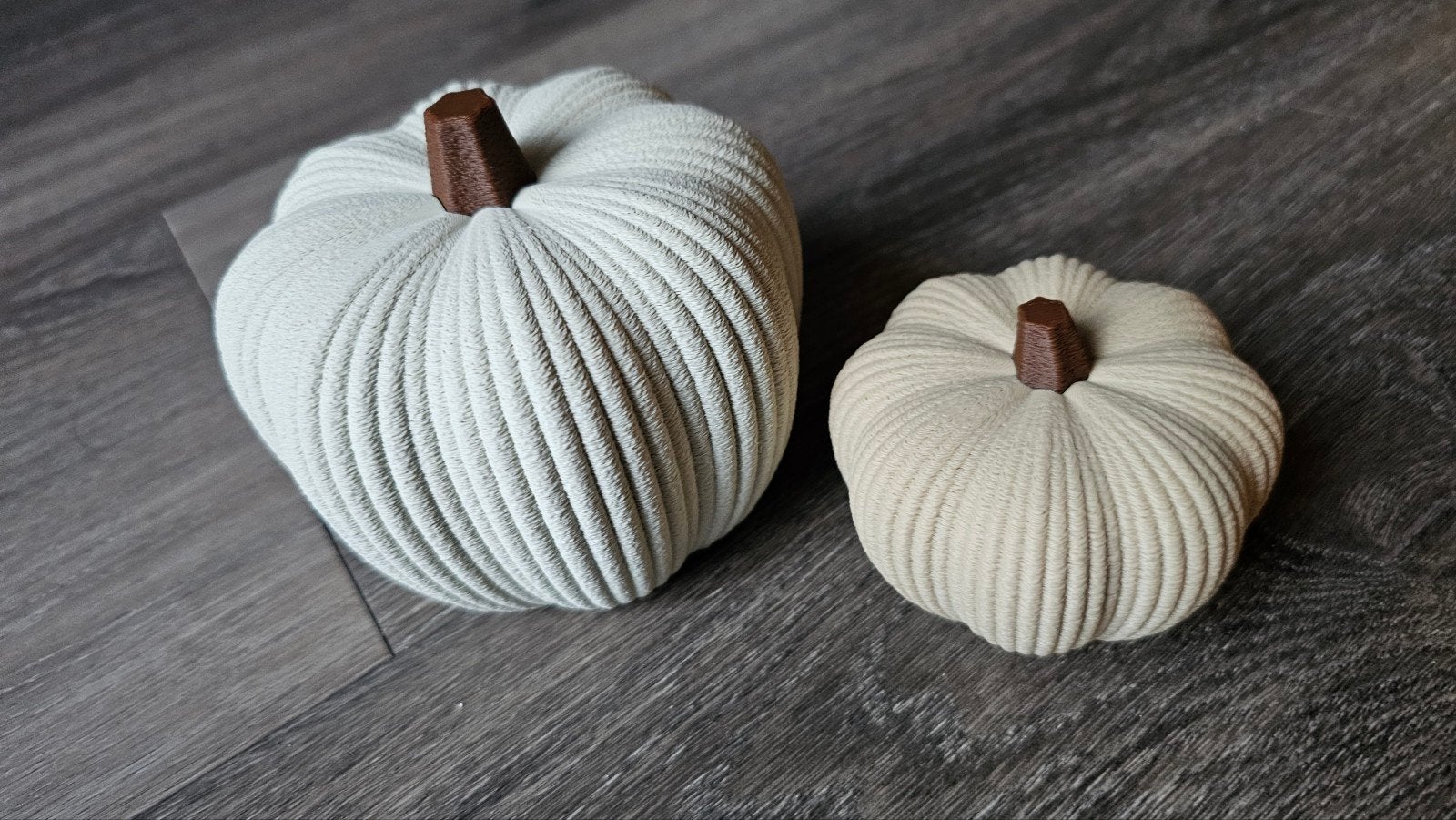 set van 2 pompoenen 3D, Ophalen of Verzenden, Nieuw