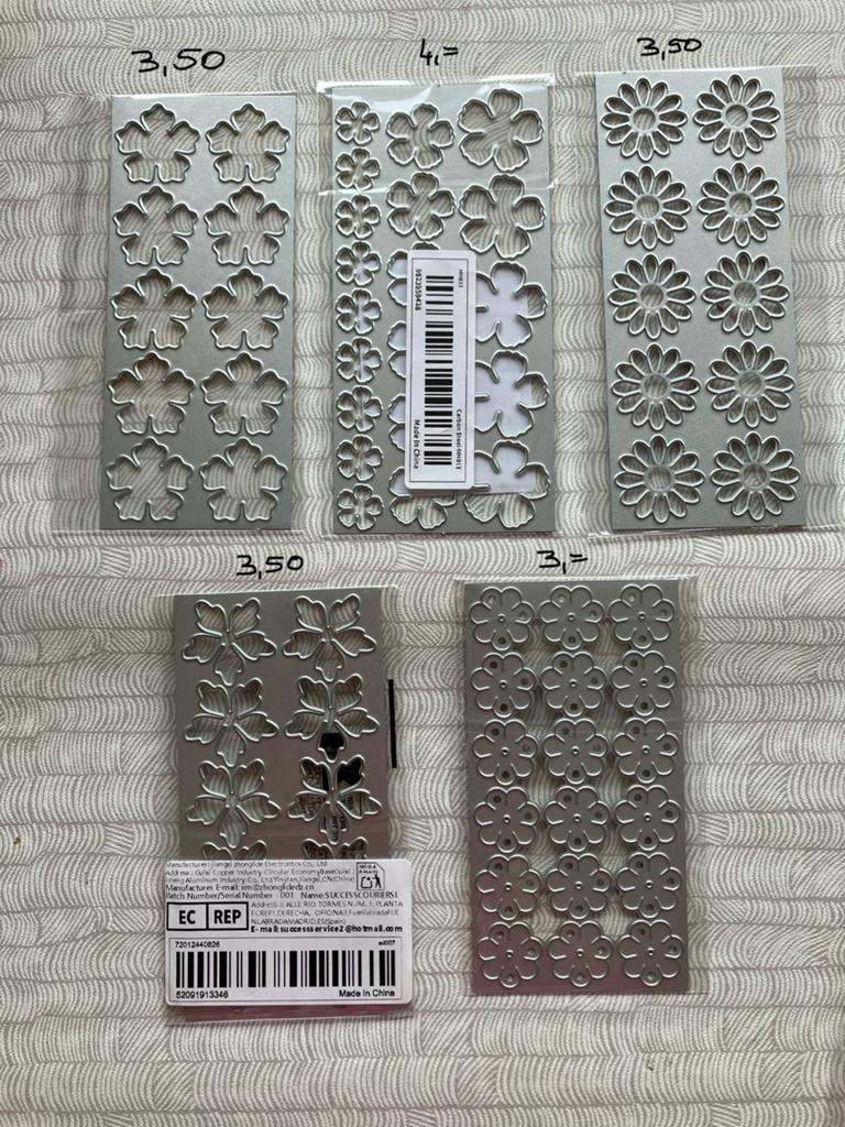 Snijmallen bloemen nw, Hobby en Vrije tijd, Kaarten | Zelf maken, Ophalen of Verzenden, Nieuw, Overige thema's, Pons of Mal