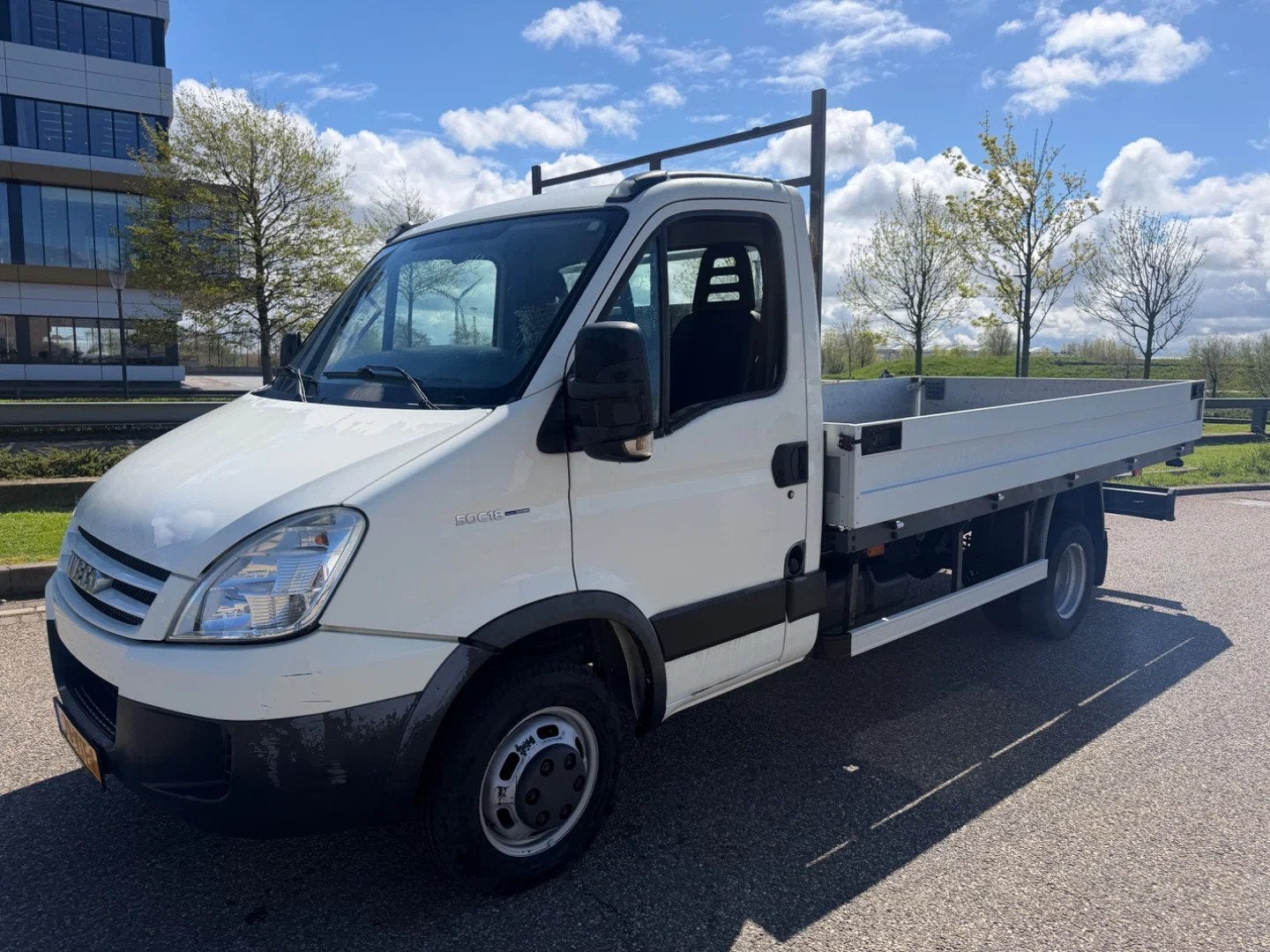 Iveco Daily 50C18 3.0L Openlaadbak Trekhaak Cruisecontrol, Auto's, Gebruikt, 4 cilinders, Iveco, Wit