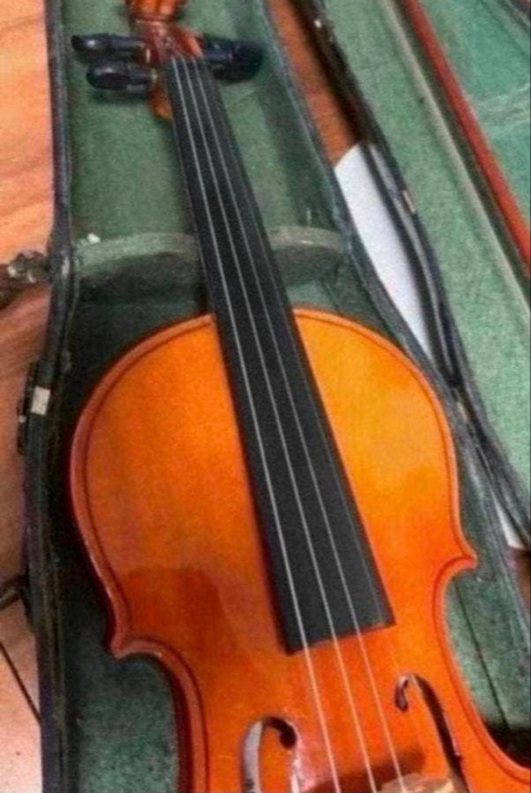Antieke 4/4 Viool met Koffer en Strijkstok - Goede Staat, Gebruikt, Viool, Ophalen of Verzenden, 4/4-viool