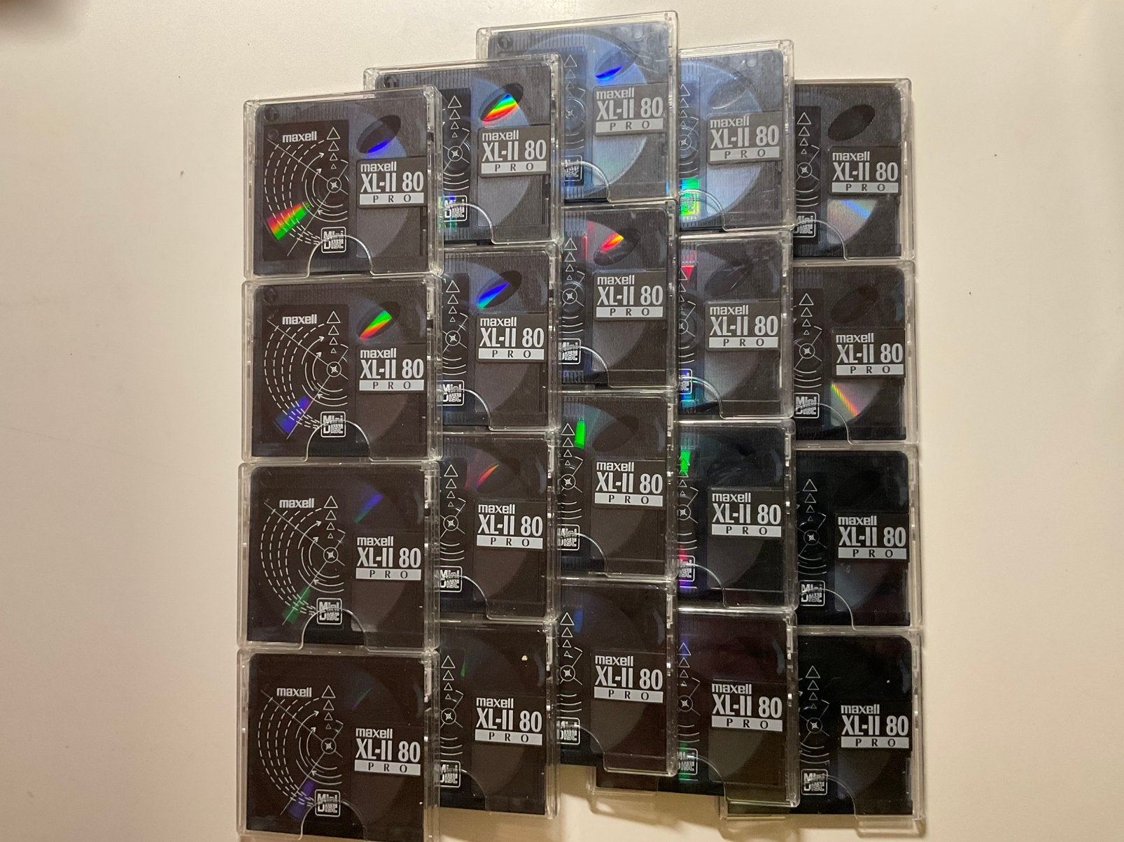 Minidisc’s. MAXELL XL-II 80 PRO. 20x als nieuw. 80 minuten, Ophalen of Verzenden