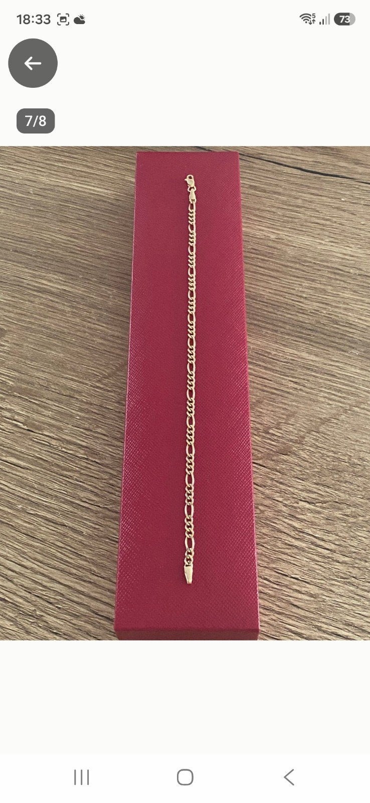 Gouden armband 14 karaat - 19 cm - Nieuw, Sieraden, Tassen en Uiterlijk, Ophalen of Verzenden, Nieuw, Goud, Goud