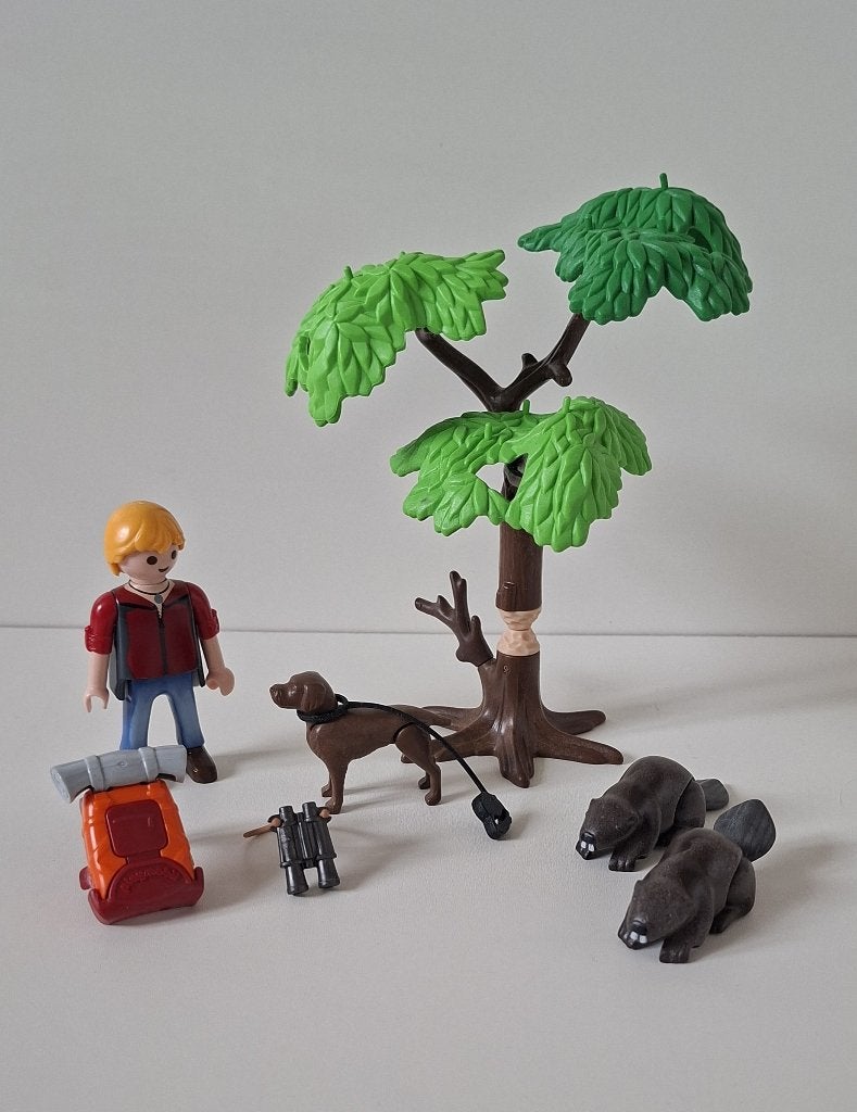 Playmobil - Backpacker met bevers (5562), Kinderen en Baby's, Speelgoed | Playmobil, Ophalen of Verzenden, Zo goed als nieuw, Complete set