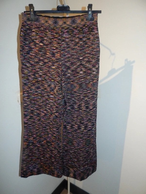 Missoni stretch broek multicolor wijde pijpen dikke stretch, Overige kleuren, Verzenden, Zo goed als nieuw, Missoni