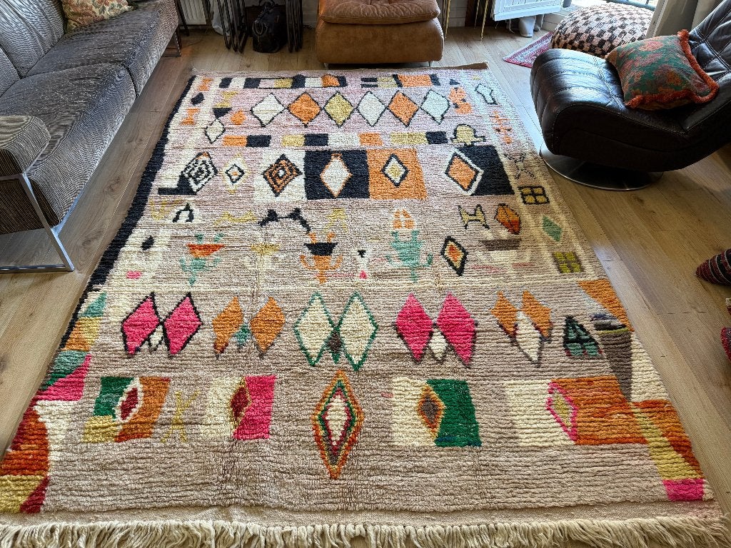 Vintage Marokkaanse Tapijten – Zorgvuldig geselecteerd, Huis en Inrichting, Stoffering | Tapijten en Kleden, 1053ML, Amsterdam
