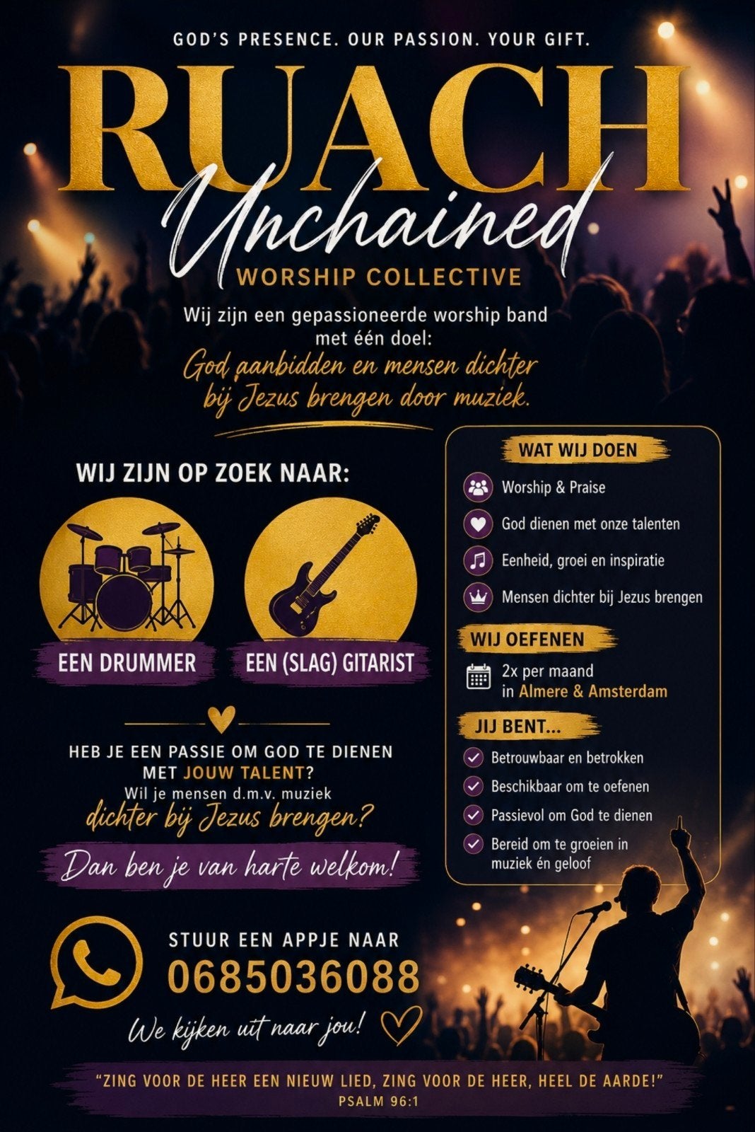 gitarist en backing vocalisten gezocht, Contacten en Berichten, Muziek maken en Bandleden